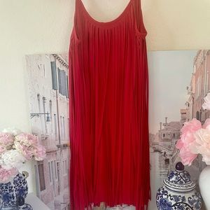 Red Fringe dress Nordstrom XL